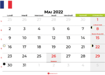 calendrier mai 2022 france