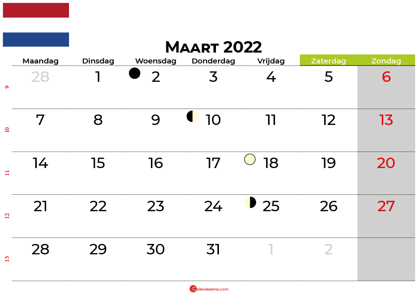 2022 download pdf kalender Calendar 2022