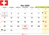 kalender mai 2022 Schweiz