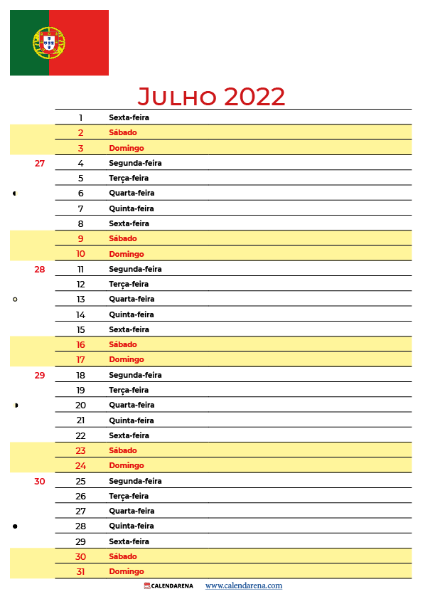 calendario de julho 2022 portugal