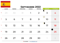 calendario septiembre 2022 para imprimir