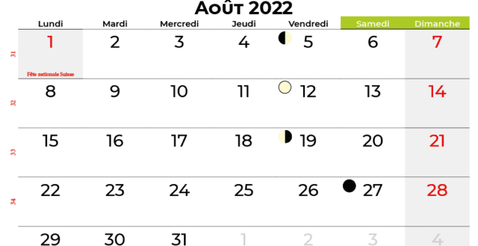 calendrier aout 2022 suisse