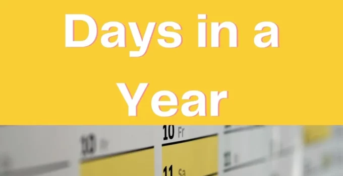 How Many Days in a Year