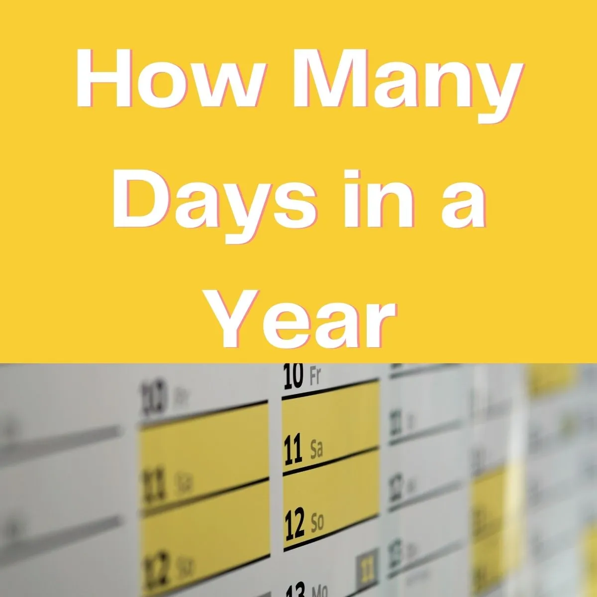 How Many Days In A Year