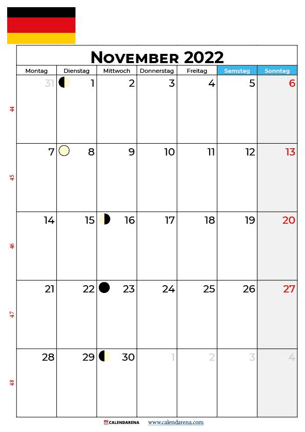kalender november 2022 zum ausdrucken