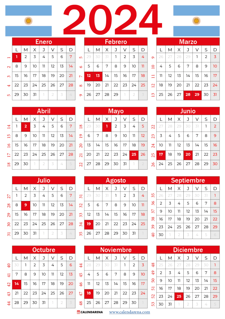 Calendario 2023 Paraguay