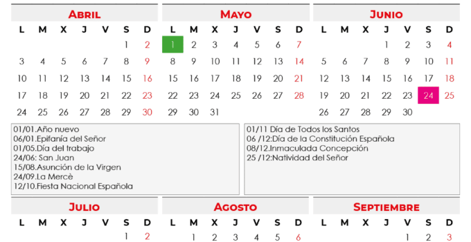 calendario laboral 2023 barcelona
