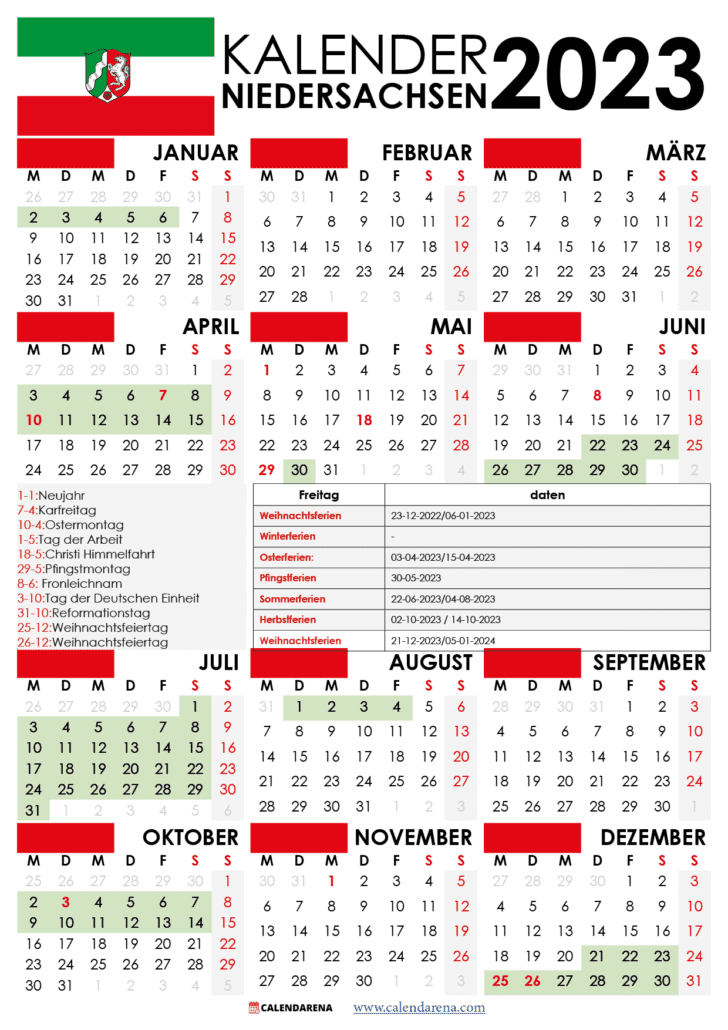 kalender 2022 Nordrhein-Westfalen