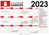 kalender Hamburg 2023 und Ferien