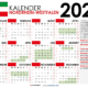 Kalender 2023 Nordrhein-Westfalen mit ferien + Feiertage