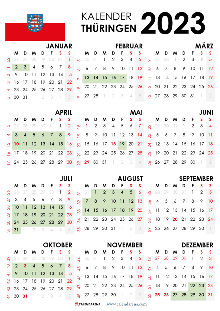 kalender feiertage thüringen 2023