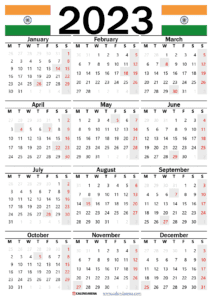 Calendar 2023 India With Holidays And Festivals