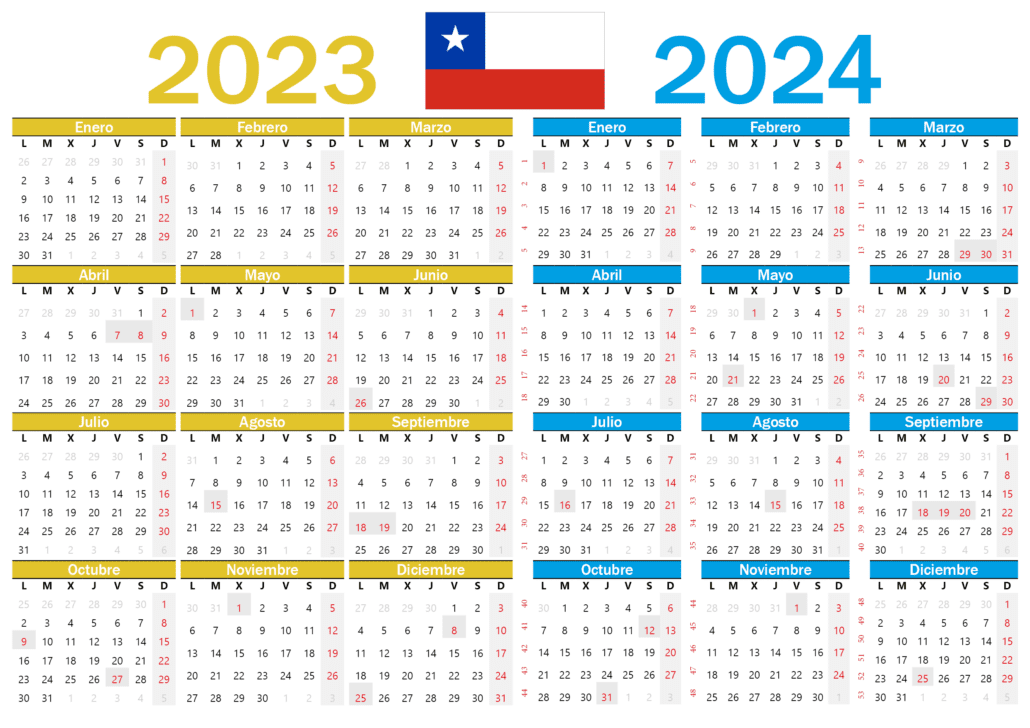 calendario 2023 2024 chile