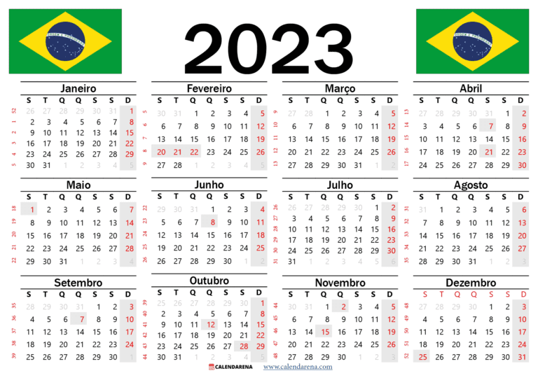 Calendario 2023 Brasil Get Calendar 2023 Update Vrogue