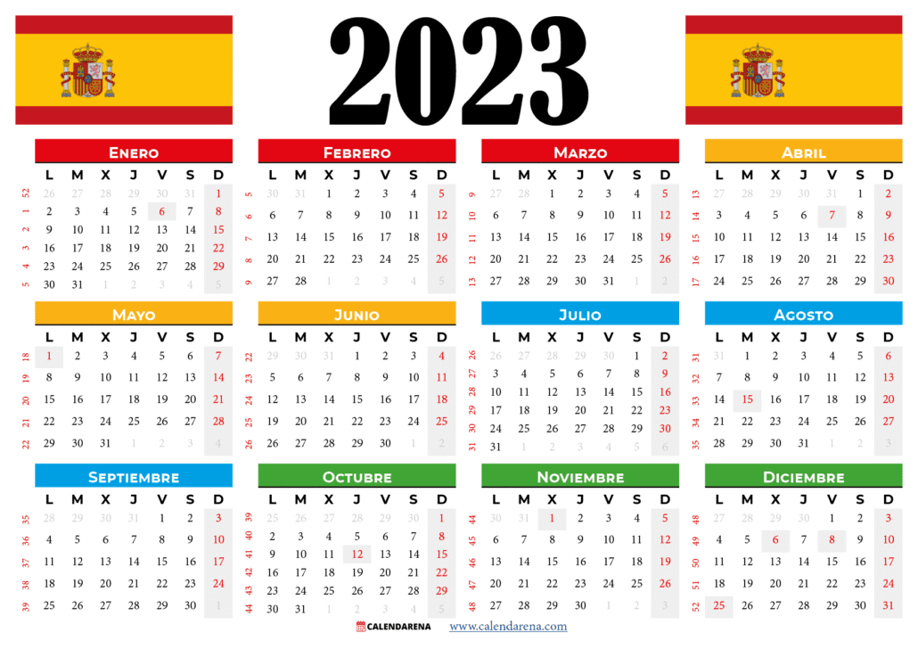 calendario 2023 españa