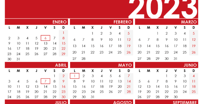 calendario 2023 para imprimir pdf gratis