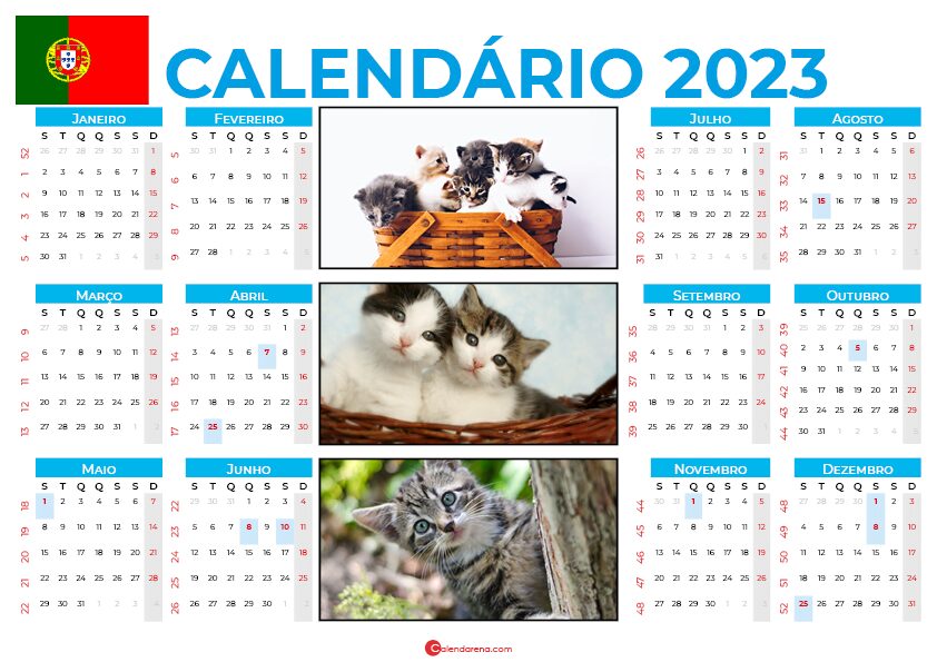 calendario 2023 portugal