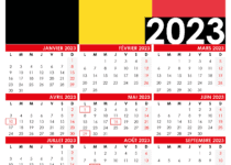 calendrier 2023 Belgique modele2