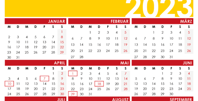 Kalender 2023 deutschland