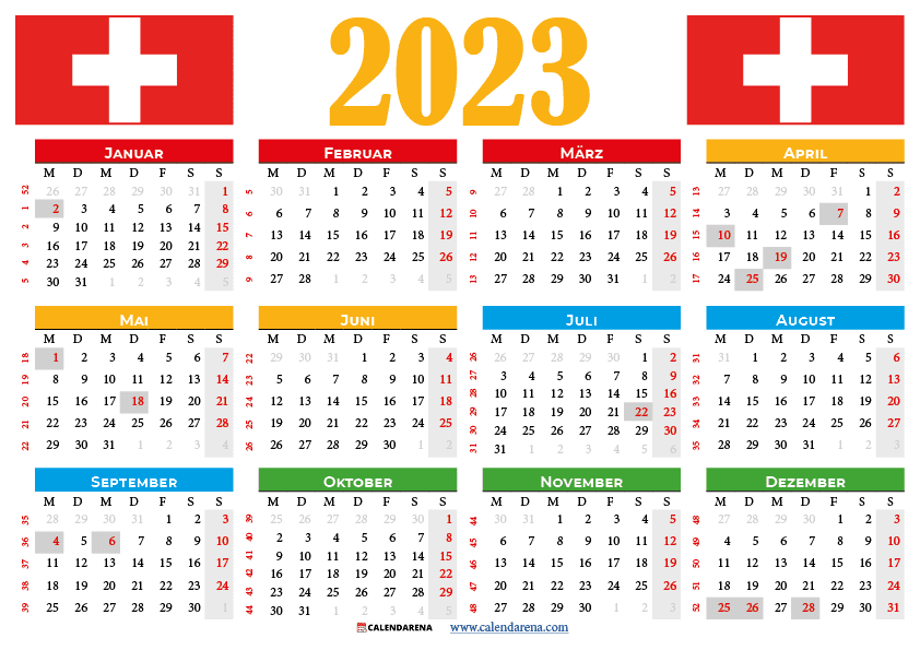 kalender 2023 schweiz