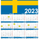 Kalender 2023 sverige med helgdagar och veckonummer