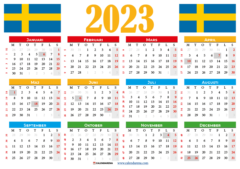 kalender 2023 veckor