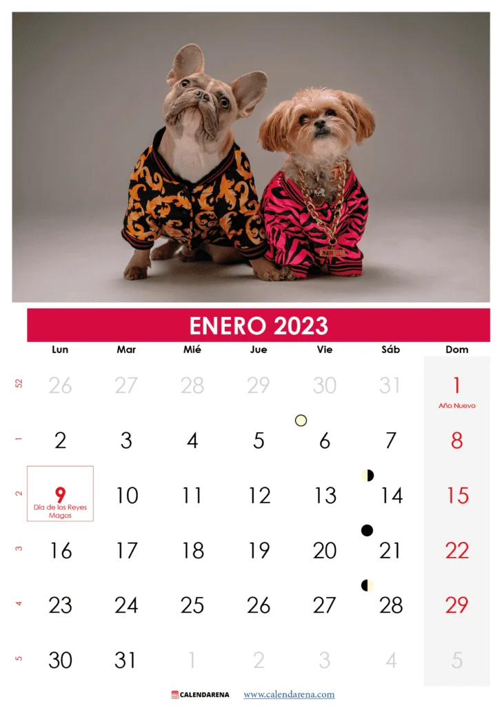 calendario colombia enero 2023