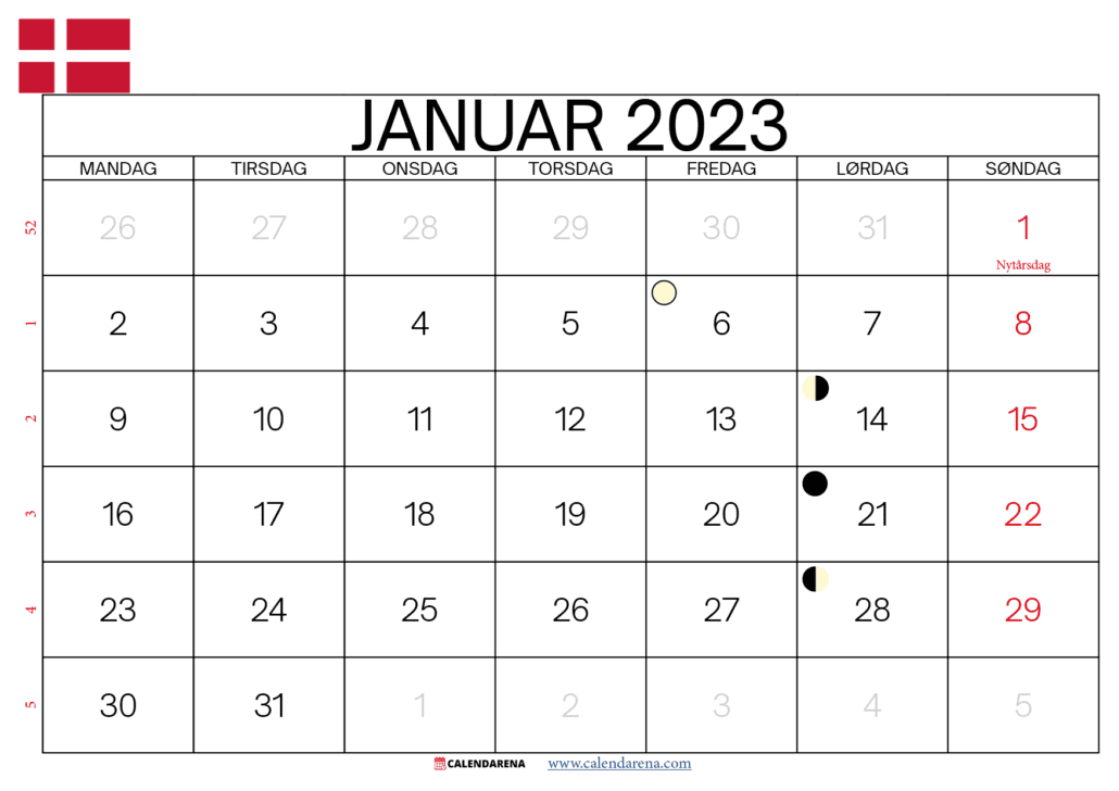 januar 2023 kalender