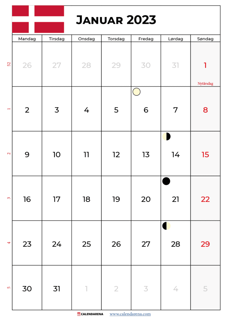 kalender 2023 januar