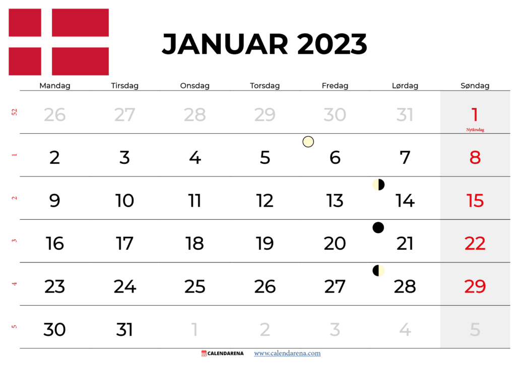 kalender januar 2023