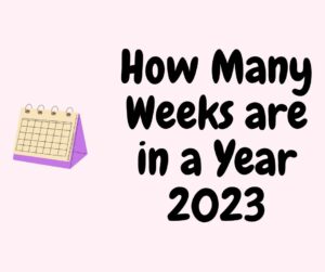 How Many Weeks Are In A Year 2023 300x251 