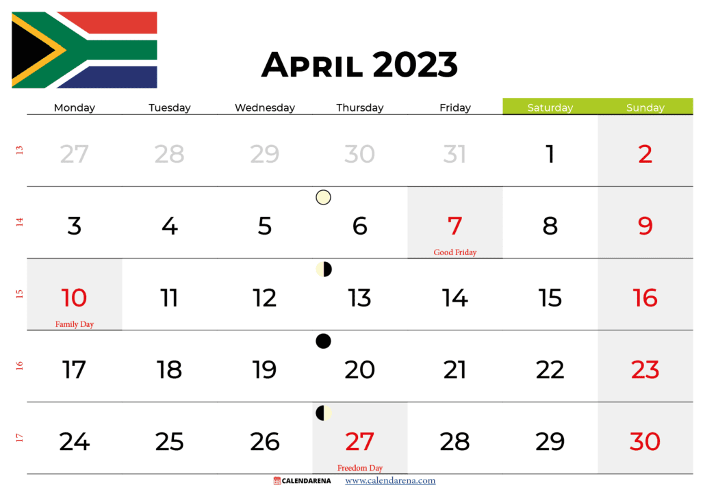 april holidays 2023 south africa
