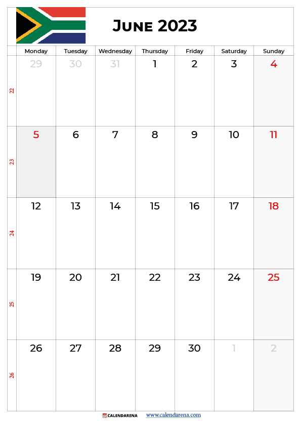calendar june 2023 NZ