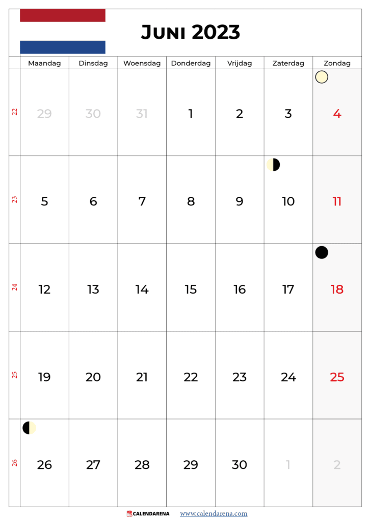 kalender juni 2023 pdf nederland