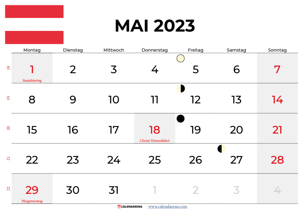 kalender mai 2023 österreich