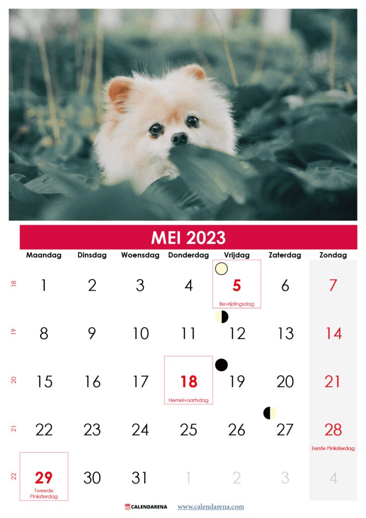 kalender mei nederland 2023