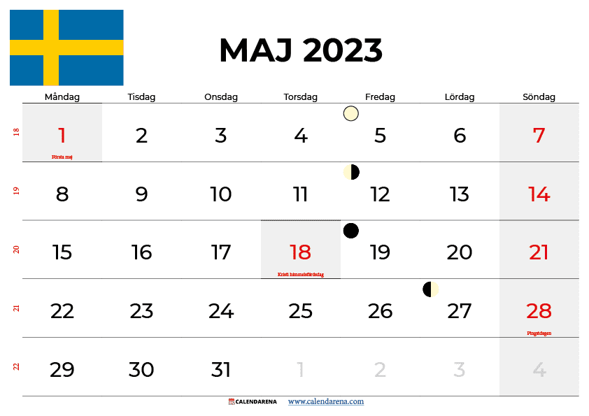 maj kalender 2023