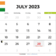 Planning Your july 2023 calendar india