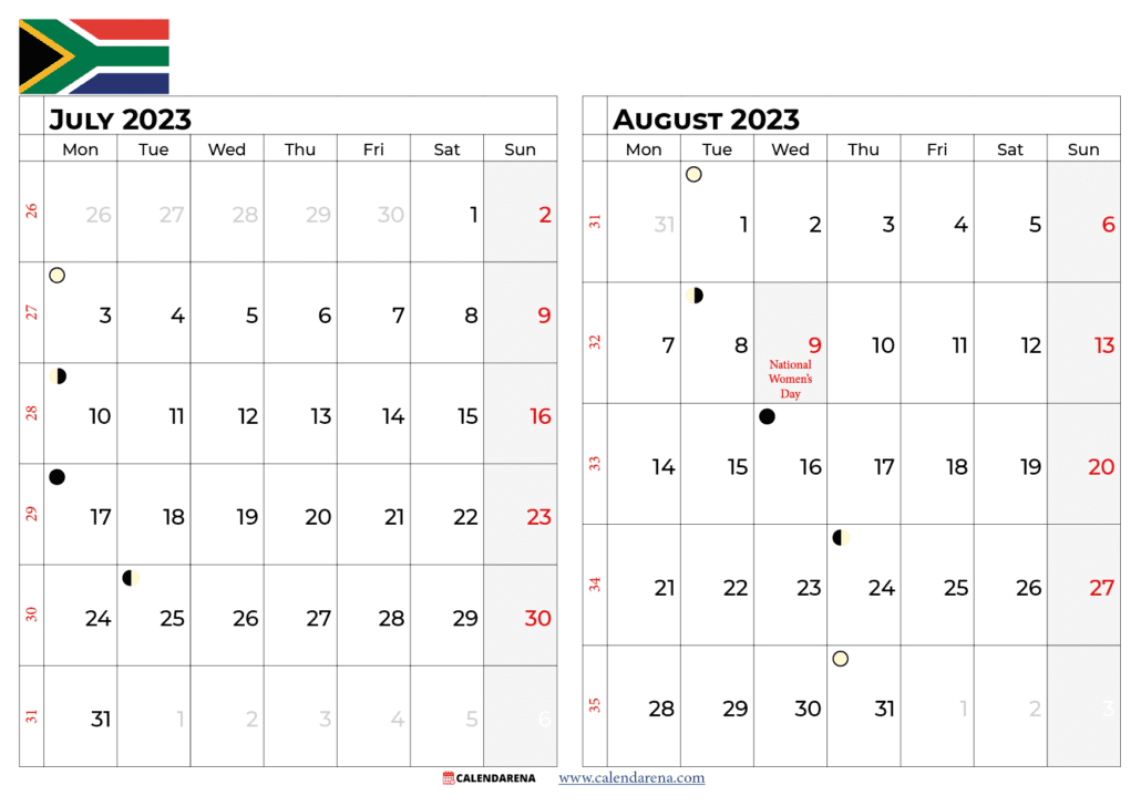 july and august 2023 calendar ireland
