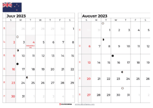 Planning Your August 2023 Calendar NZ