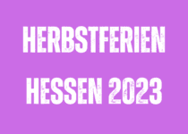 Herbstferien Hessen 2023