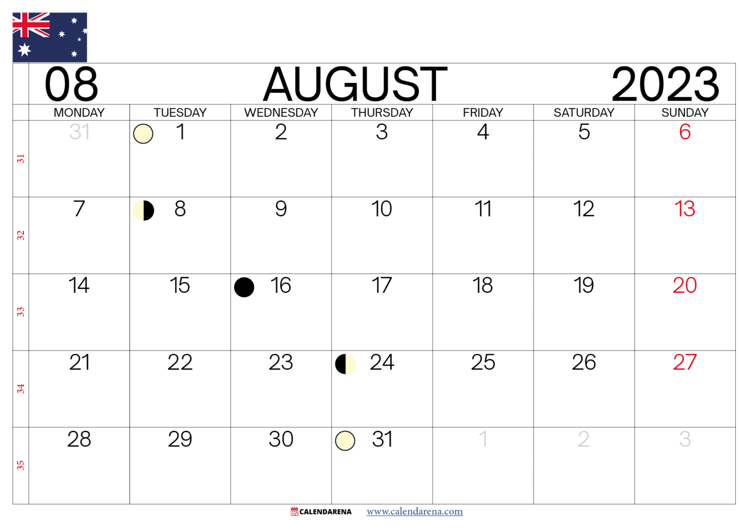 Planning Your August 2023 Calendar Australia