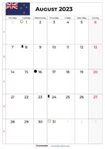 Planning Your August 2023 Calendar NZ