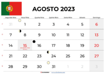 calendario agosto 2023 portugal