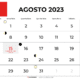 Calendario agosto 2023 imprimir portugal