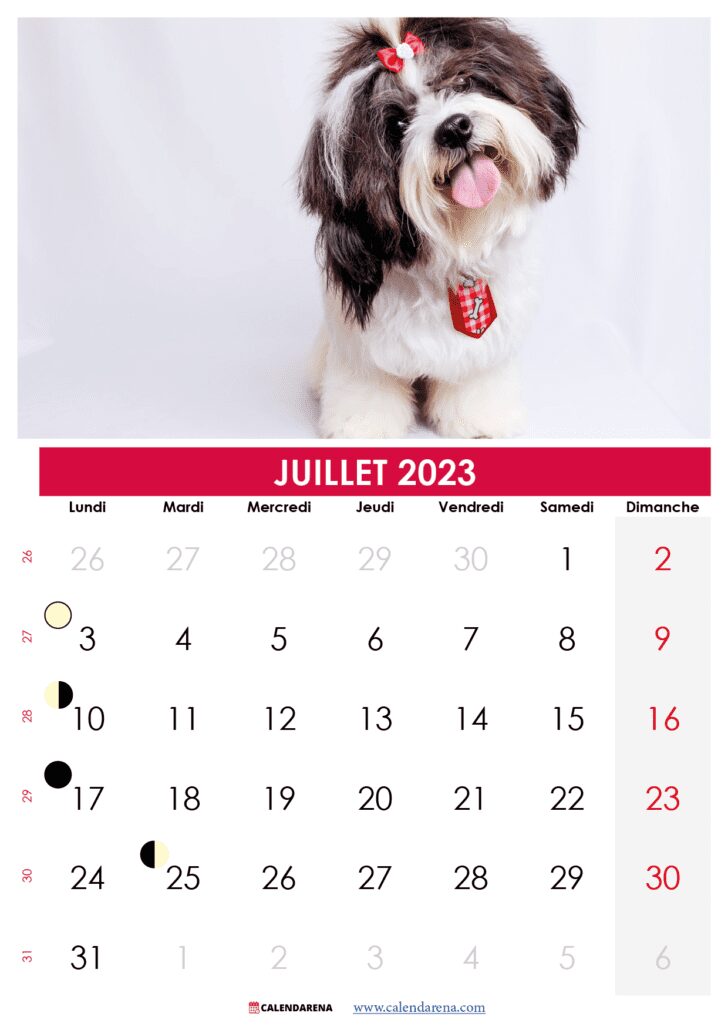 calendrier juillet 23 suisse