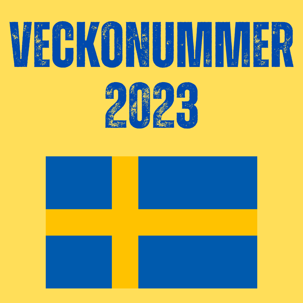 Veckonummer 2023 Sverige