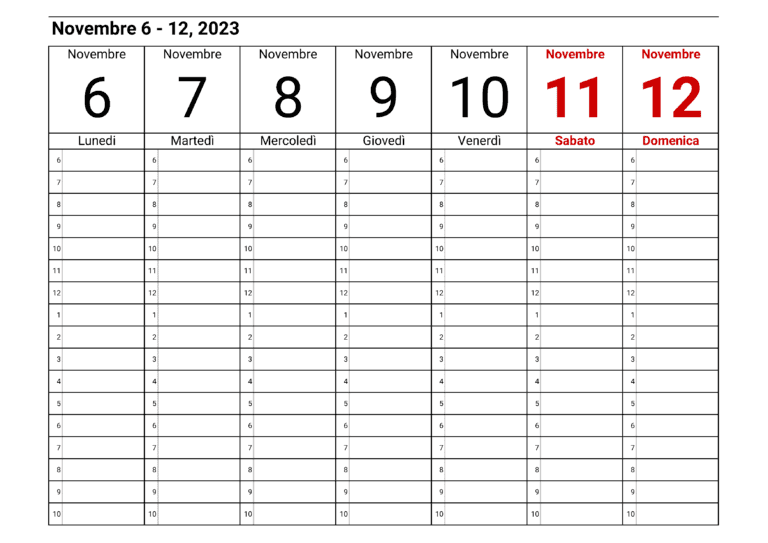 Settimana 45 2023