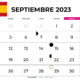 Calendario septiembre 2023 españa