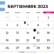Calendario septiembre 2023 argentina